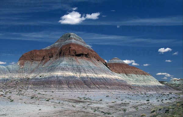 Landforms The tipis in the Painted Desert are iron and manganese coloured formations