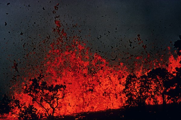 Volcanic eruption