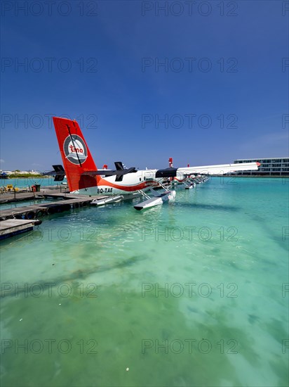 Pontoon with seaplanes