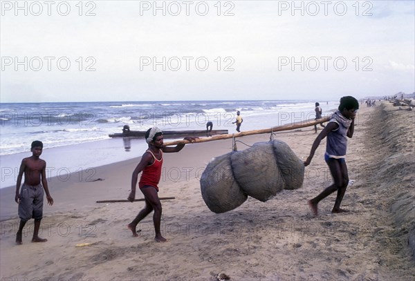 Fishermen in work