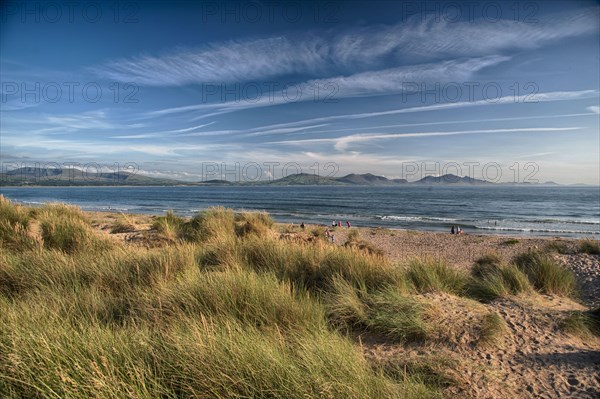 View of sand dunes and coastline