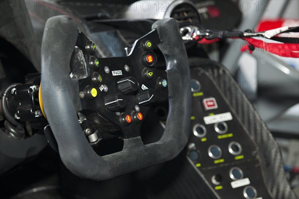 Racing car steering wheel