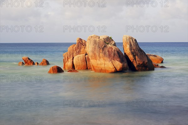 Granite rocks at Anse Takamaka