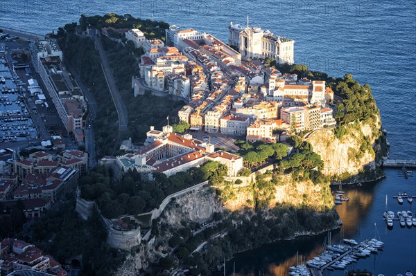 The Principality of Monaco at sunset