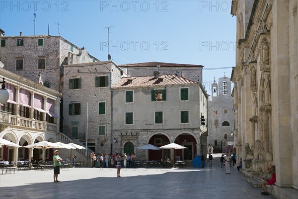 Republic Square and Church of St. Barbara