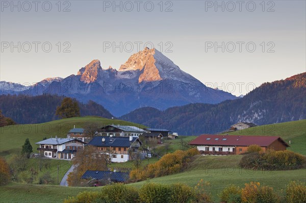 View over the Watzmann from Marktschellenberg