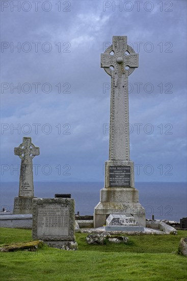 Flora MacDonald's monument on the Kilmuir Cemetery