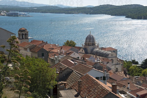 View of town with Cathedral of St. Jacob