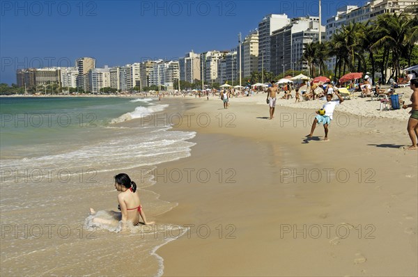 Beach life at Copacabana Beach