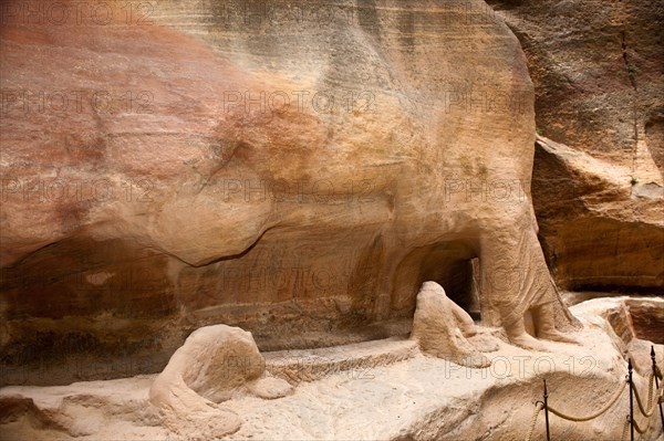 Weathered sandstone sculpture