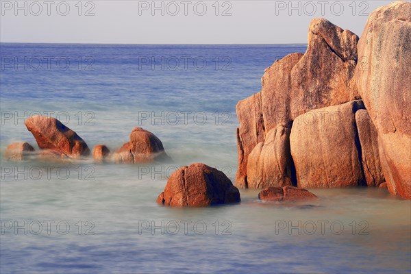 Granite rocks at Anse Takamaka