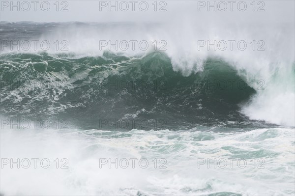 Atlantic storm waves breaking on the coast