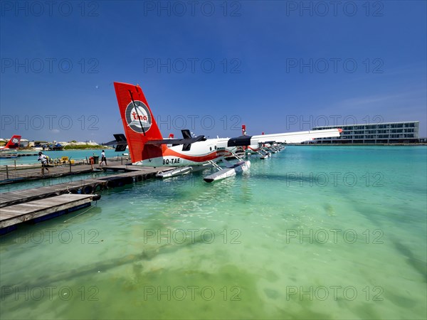 Pontoon with seaplanes