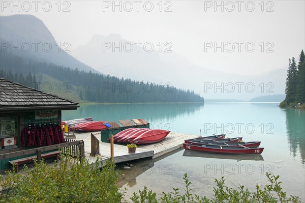 Canoe Rental Boathouse at Emerald Lake