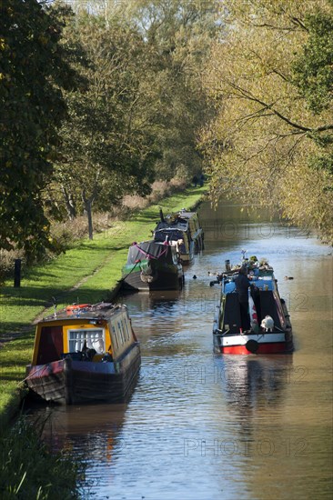 Narrow boats on the canal