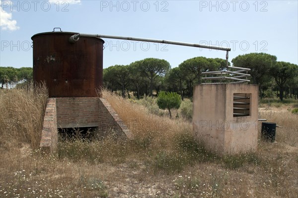 A distillation for the extraction of eucalyptus oil. The leaves were placed in the cauldron