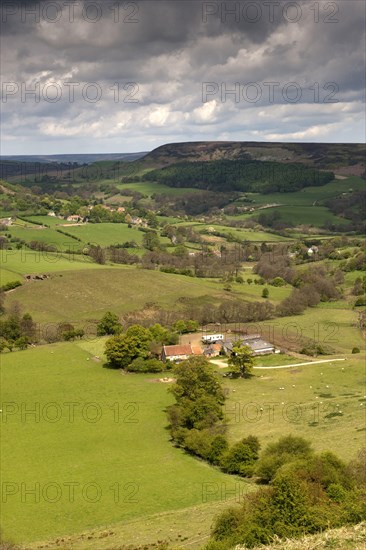 View of rolling countryside