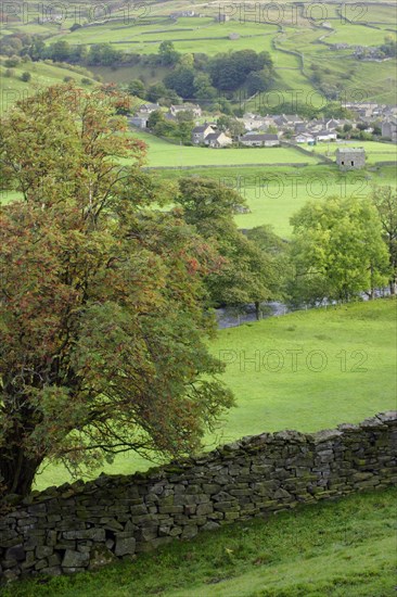 View of dry stone wall