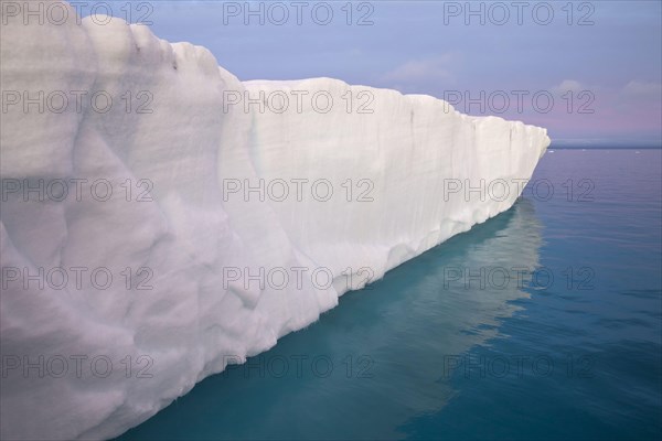 View of coastal glacier terminus