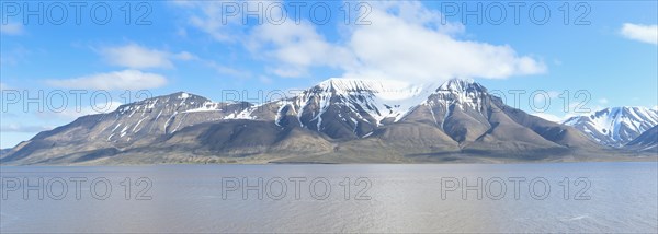 Isfjord and snow-capped mountains