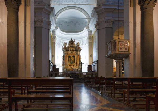 Interior view of the main altar