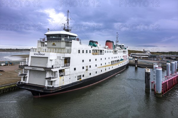 TESO ferry Schulpengat in the harbour of Den Hoorn on the island of Texel