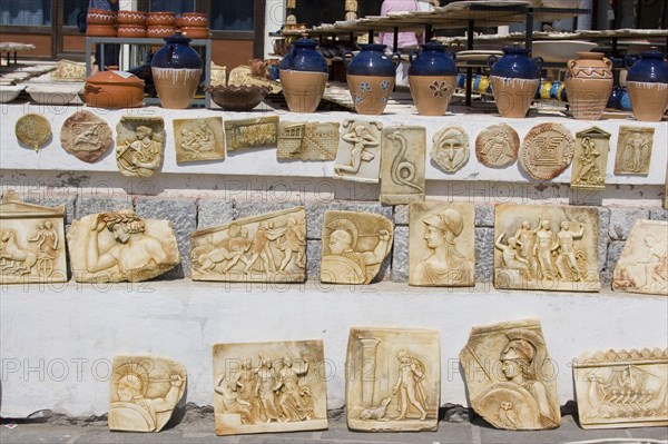 Pottery for sale in the old creekside town of rethymno