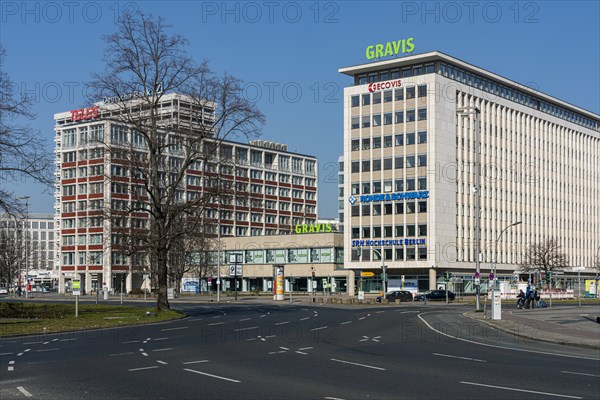 High-rise buildings and commercial buildings at Ernst-Reuter-Platz