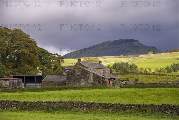 View of dry stone walls