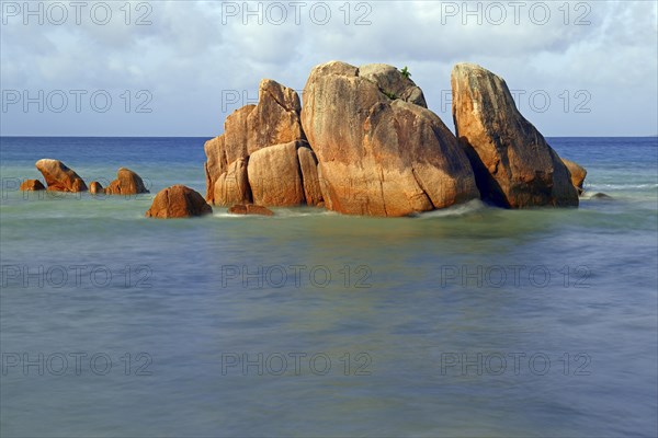 Granite rocks at Anse Takamaka