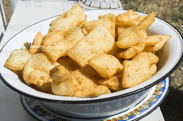 Plate of traditional local tandyr bread