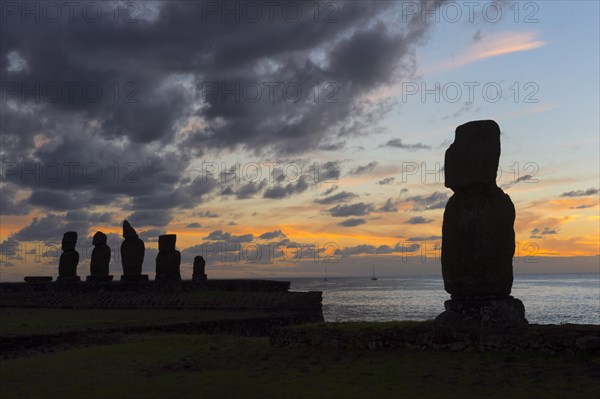 Tahai Ceremonial Complex at Sunset