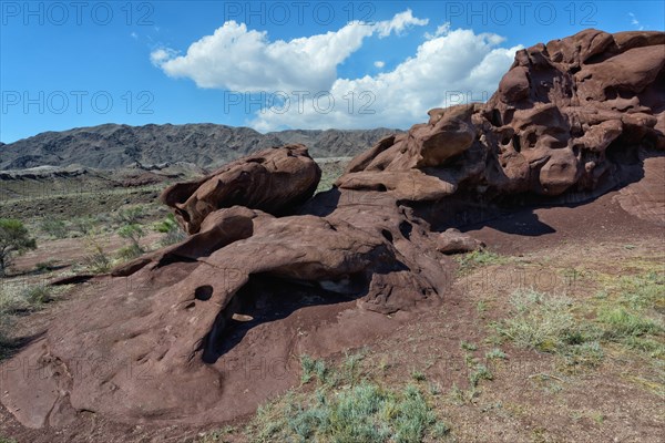 Volcanic rock formations