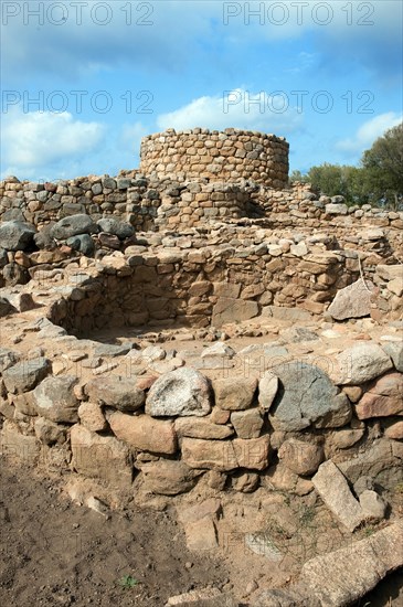 Excavation work at Nuraghe La Prisgiona