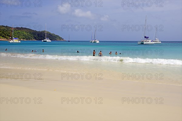 Anse Lazio in the evening