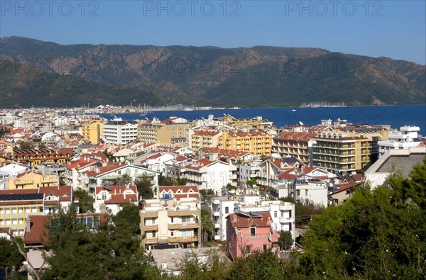 View over the city towards the bay