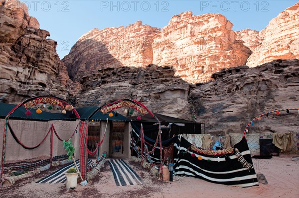 Tourist desert camp tent