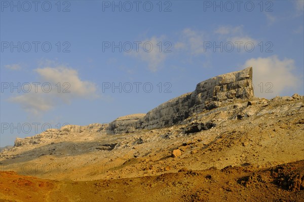 View of desert mountain formation