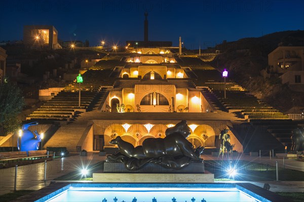 Yerevan Cascade at Dawn