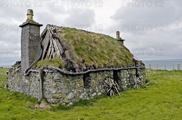 Abandoned farmhouse near the coast