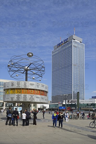 World Time Clock and Park Inn Hotel at Alexanderplatz