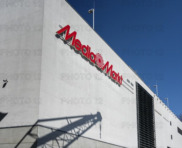 Logo Media Markt at the Shopping Center Tempelhofer Hafen