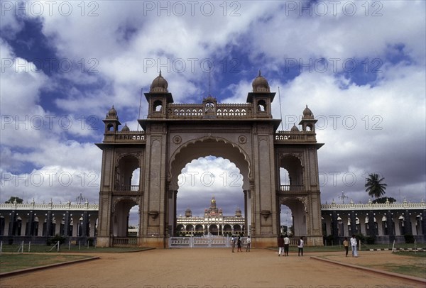 Gateway to Mysore Palace in Mysuru