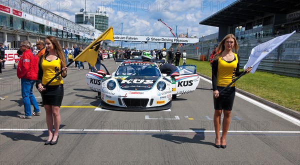 Grid girls at ADAC GT race