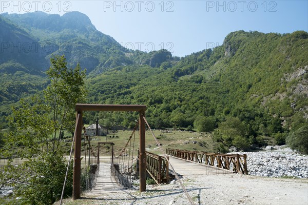 Bridges over Valbona River near Margegej