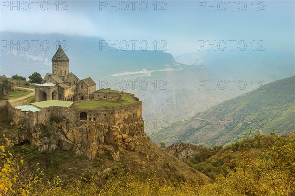 View over the Armenian Apostolic Monastery Tatev