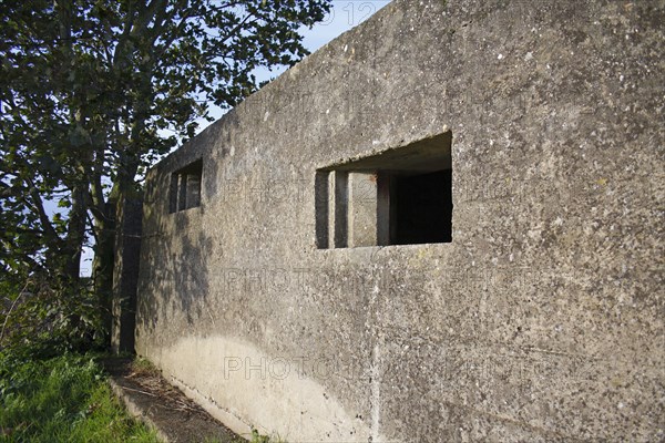 Close-up of World War Two FW3 Type 23 pillbox