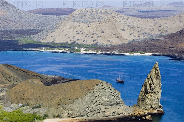 Crenellated rocks on Bartolome Island