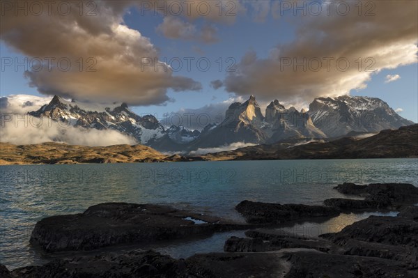 Sunrise over the Cuernos del Paine