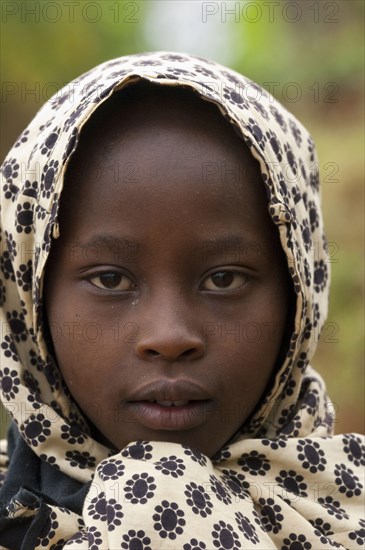 Girl with headscarf